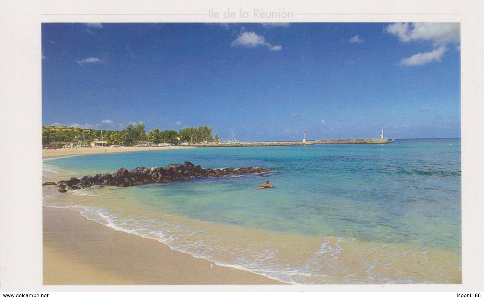 974 - ILE DE LA REUNION - PLAGE DES ROCHES NOIRES A ST GILLES LES BAINS - Autres & Non Classés