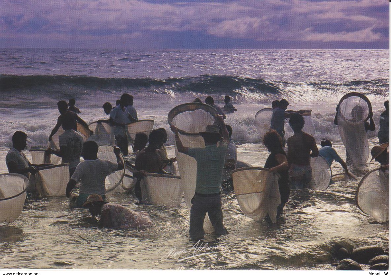 974 - ILE DE LA REUNION - PECHEURS BICHIQUES PECHE AUX BICHIQUES A ST BENOIT - Saint Benoît