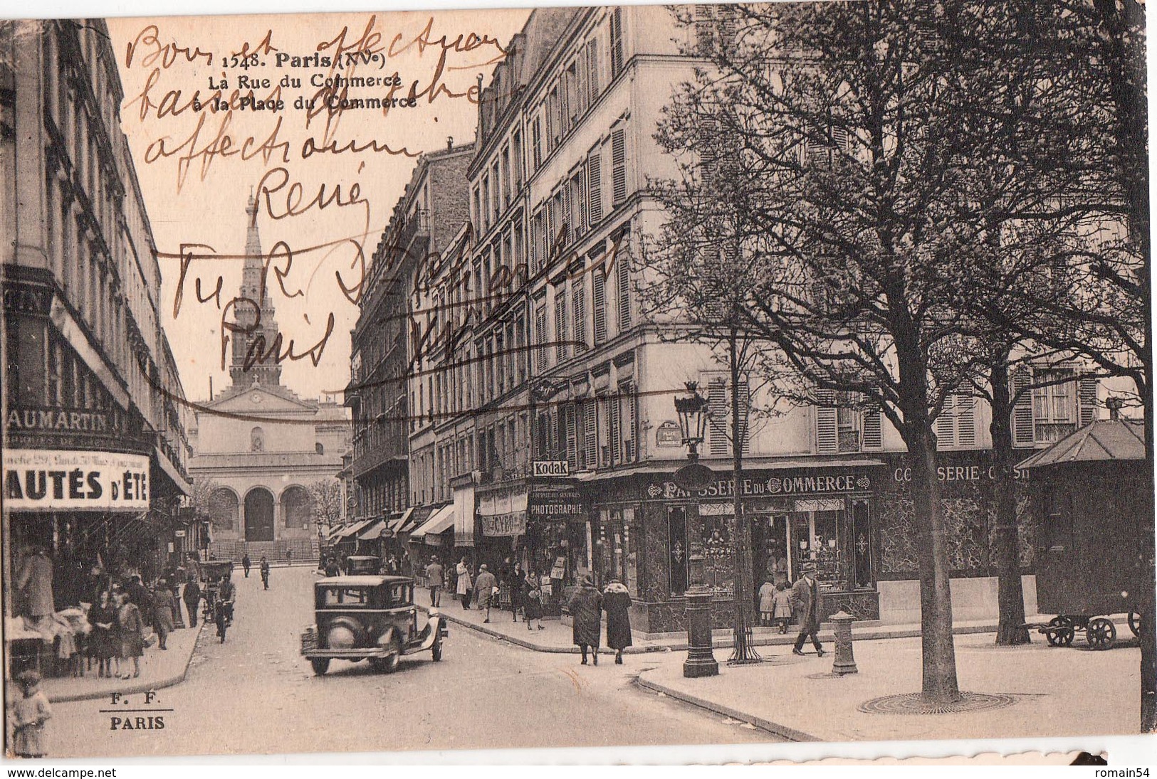 PARIS-LA RUE DU COMMERCE ALA PLACE DU COMMERCE - Arrondissement: 15