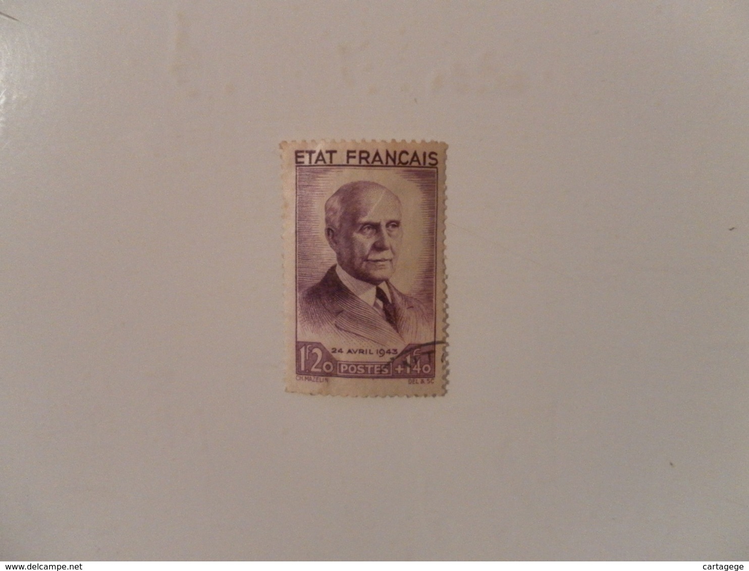 FRANCE  YT576 SECOURS NATIONAL - PETAIN - Used Stamps