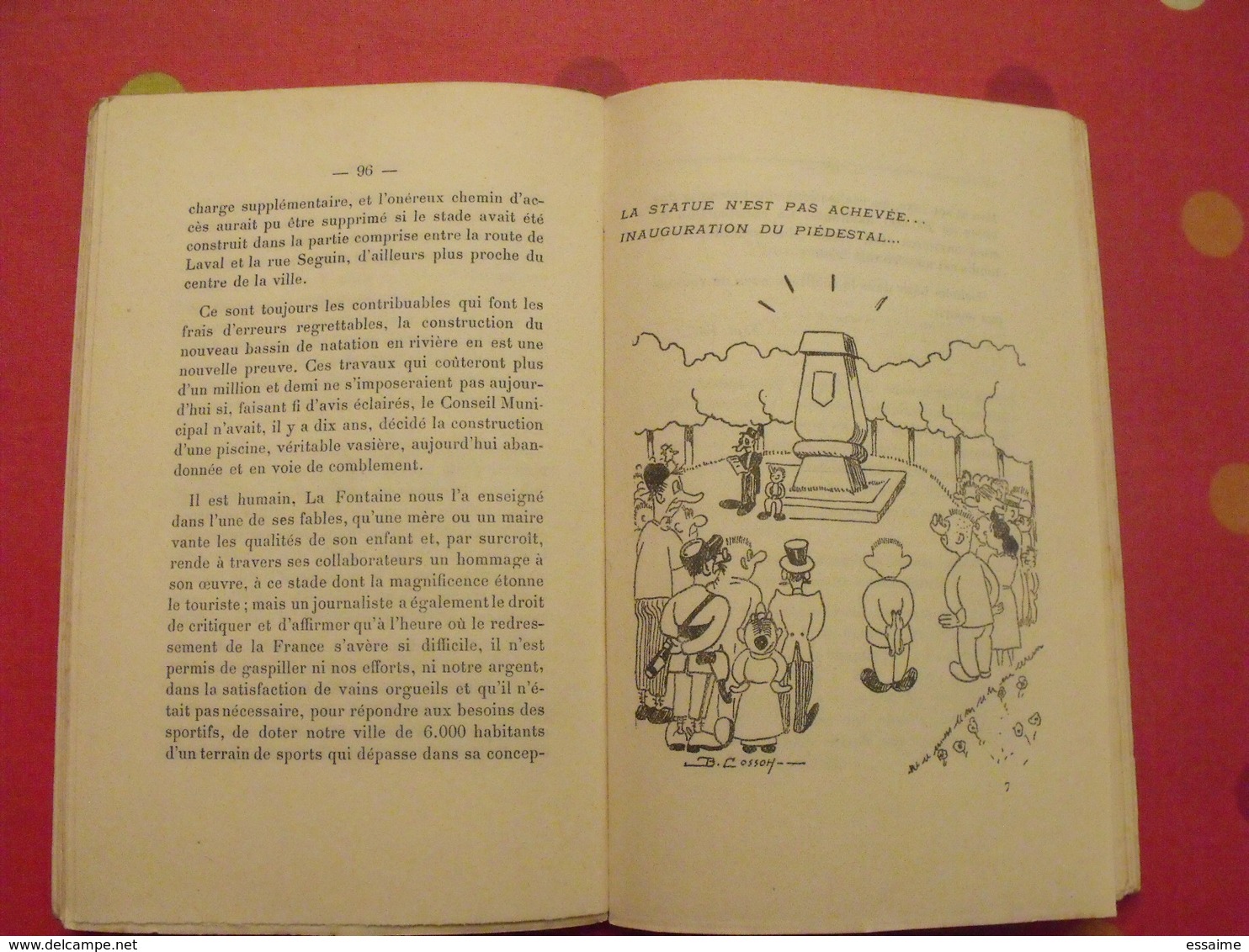 Chateau-Gontier, ville soeur de clochemerle. Raphaël Moreau. 1949. 17 dessins de Bernard Cosson