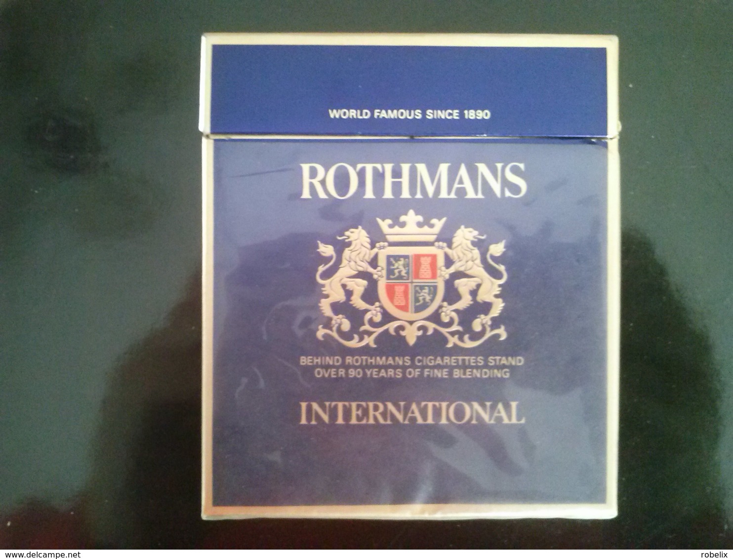 ROTHMANS - English Empty Cigarettes Carton Box - Around (environ) 1970-75 - Etuis à Cigarettes Vides