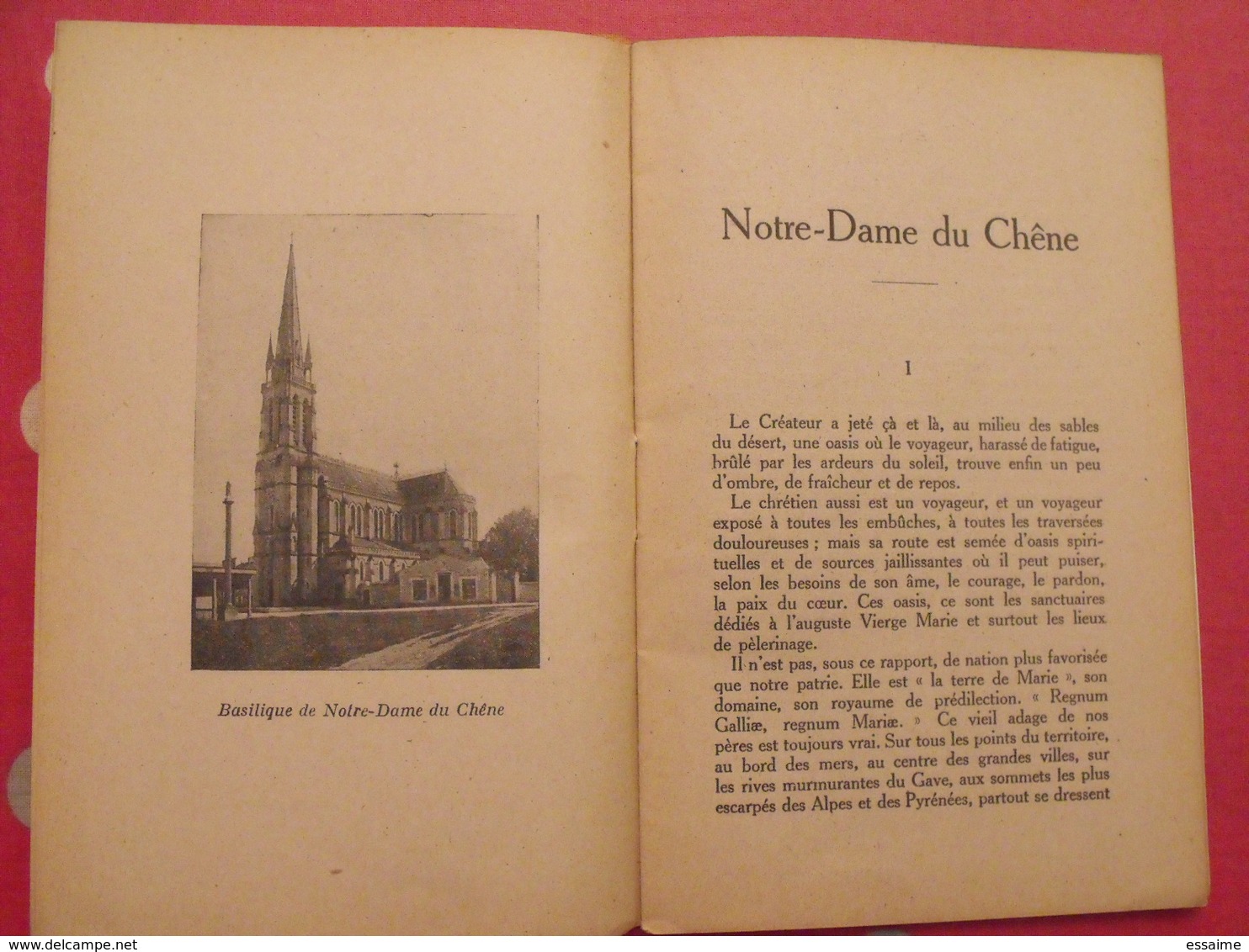Notre-Dame Du Chêne. Léopold De Chérancé. 1923. Maine Anjou Angers Vion Sarthe - Pays De Loire