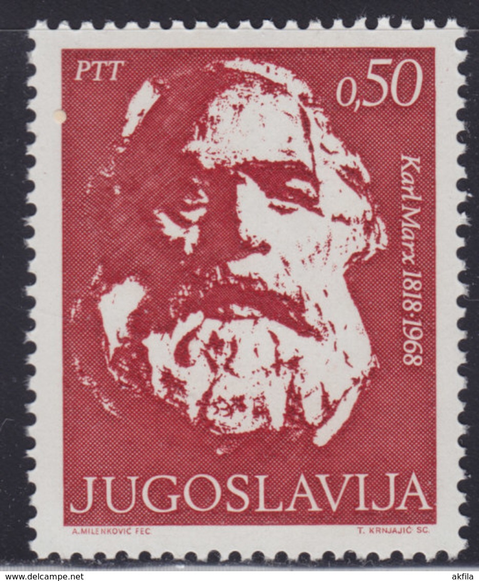 Yugoslavia 1968 Karl Marx, MNH (**) Michel 1305 - Karl Marx