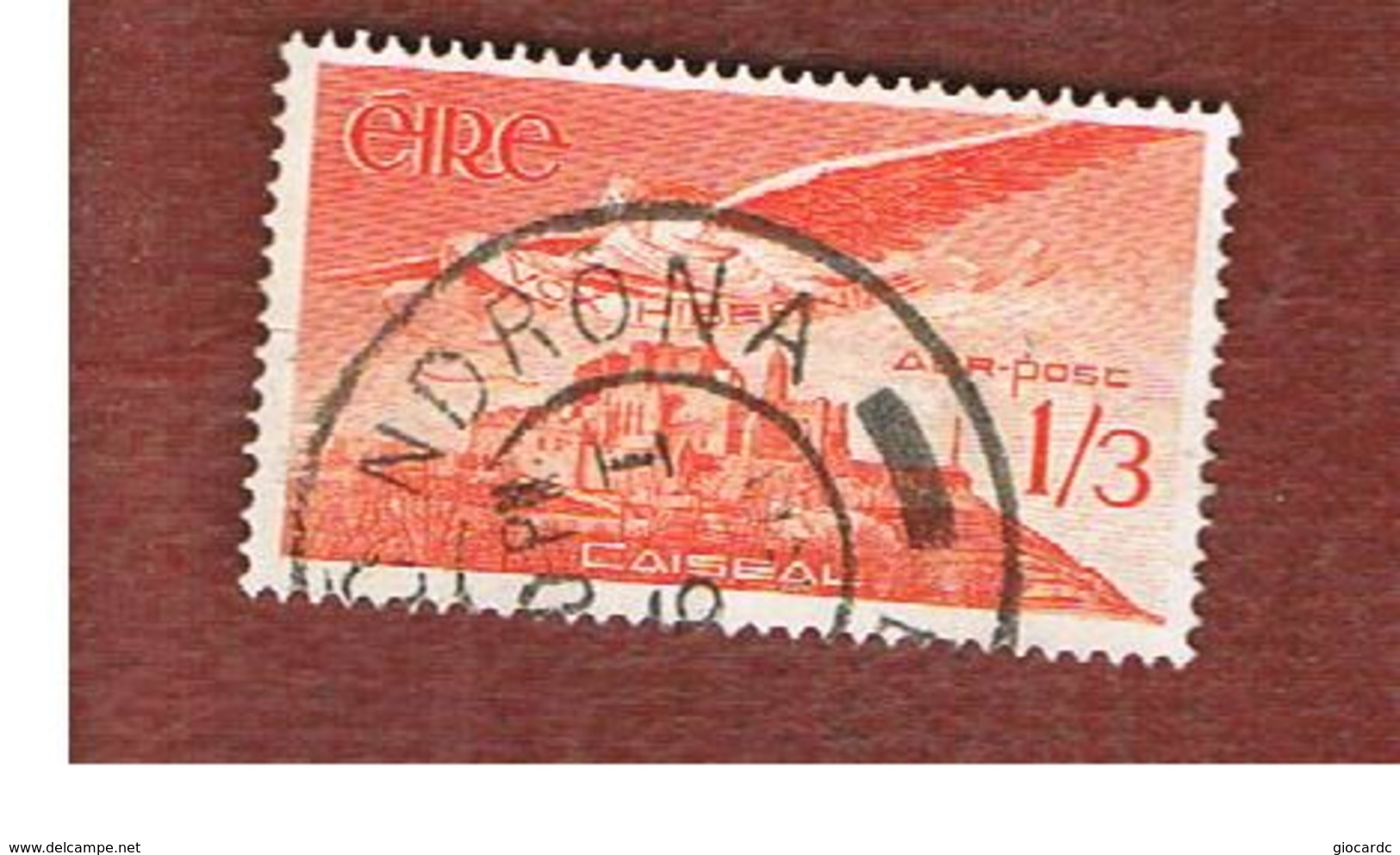 IRLANDA (IRELAND) -  SG 143a -  1954  ANGEL VICTOR OVER CASHELROCK  - USED - Usati