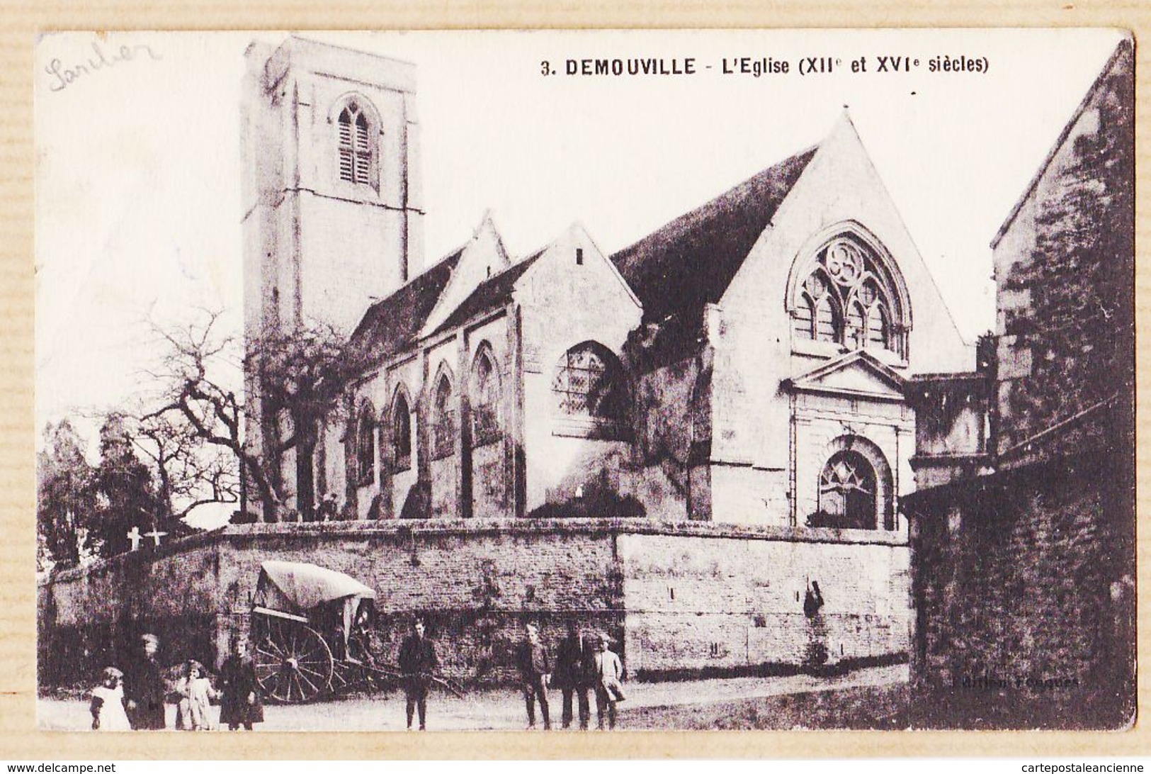 X14120 DEMOUVILLE Calvados L'Eglise XIIe XVIe Siècles 28 Janvier 1929 ( Lisez )-FONQUES - Autres & Non Classés