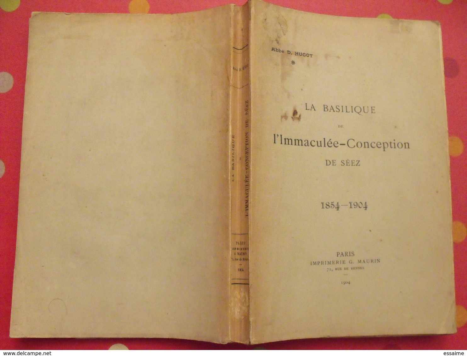 La Basilique De L'immaculée-conception De Séez. D. Hugot. Maurin, Paris, 1904 - Rhône-Alpes