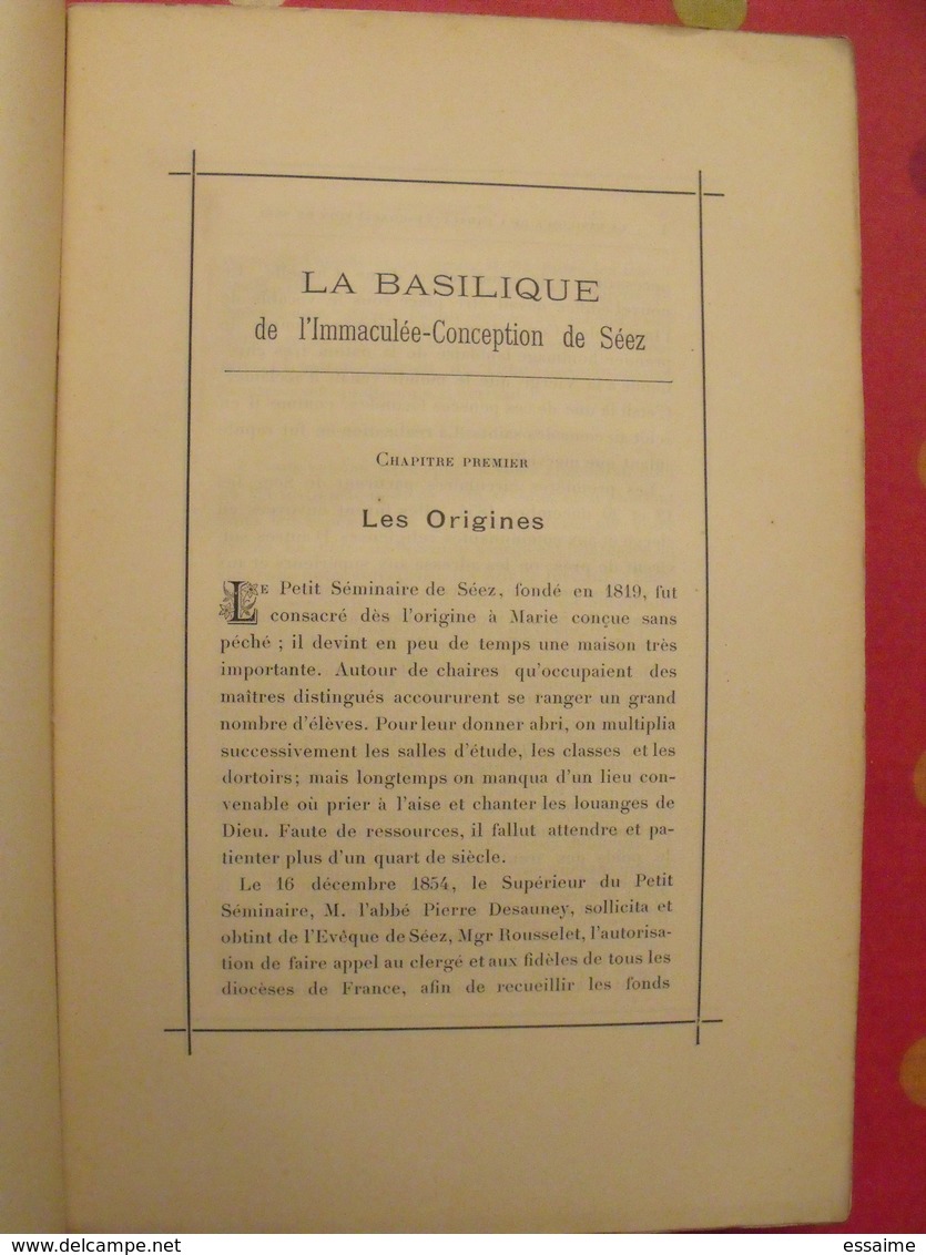 La Basilique De L'immaculée-conception De Séez. D. Hugot. Maurin, Paris, 1904 - Rhône-Alpes