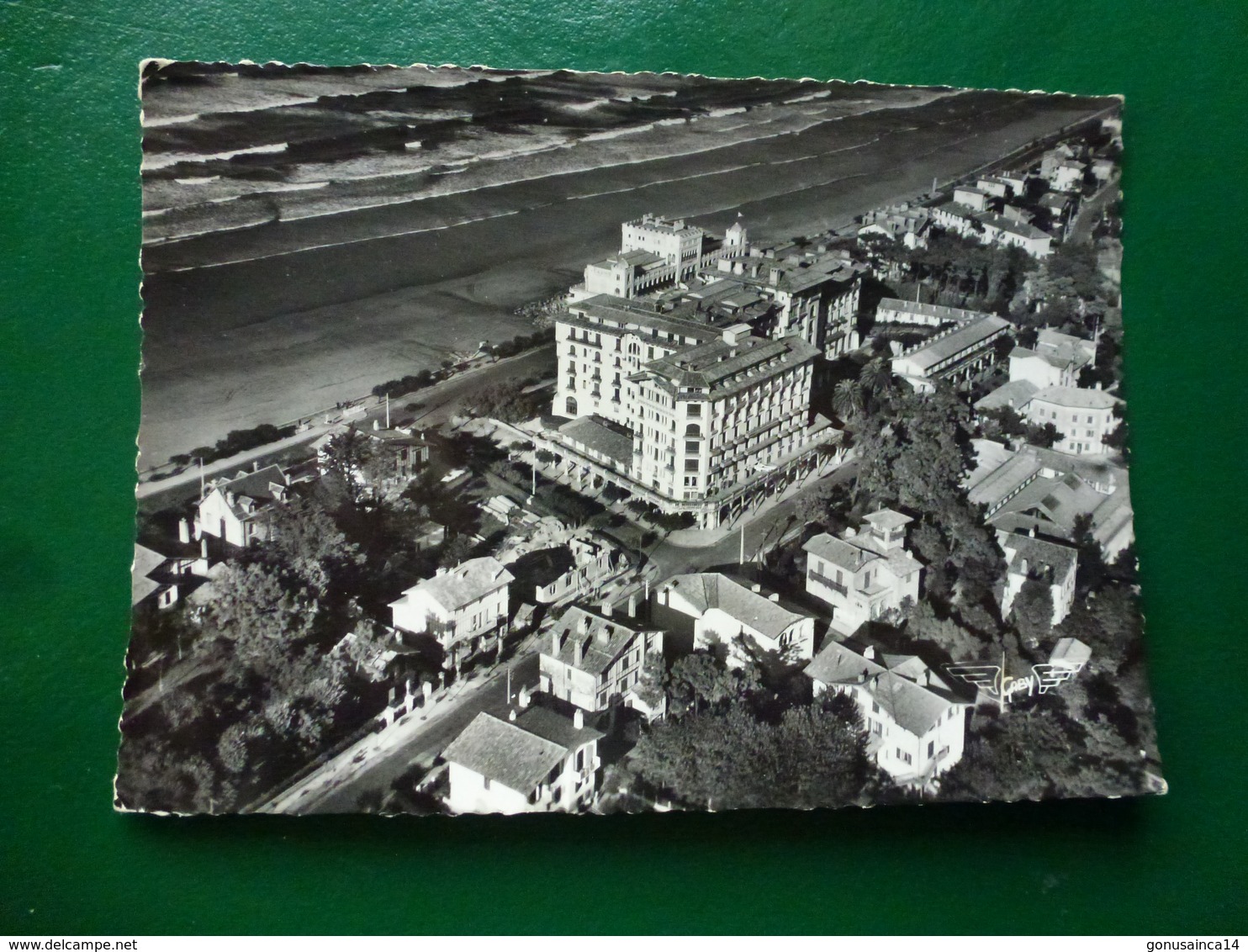 La France Vue Du Ciel   Hendaye-plage Hotel Et Résidence De LEskualduna Ecrite En 1957 - Hendaye