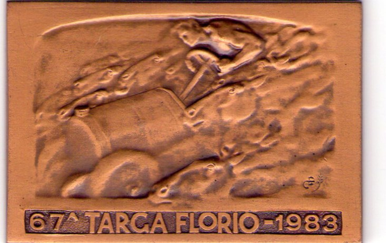 Palermo  67^ Targa Florio  Bronzo  Misura 4,x 6  Del 1983 - Palermo