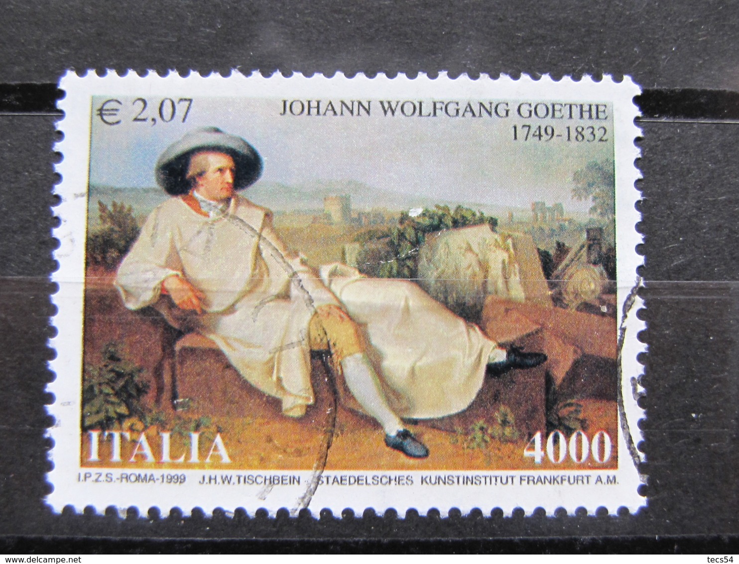 *ITALIA* USATI 1999 - 250° JOHANN WOLFGANG GOETHE - SASSONE 2424 - LUSSO/FIOR DI STAMPA - 1991-00: Used