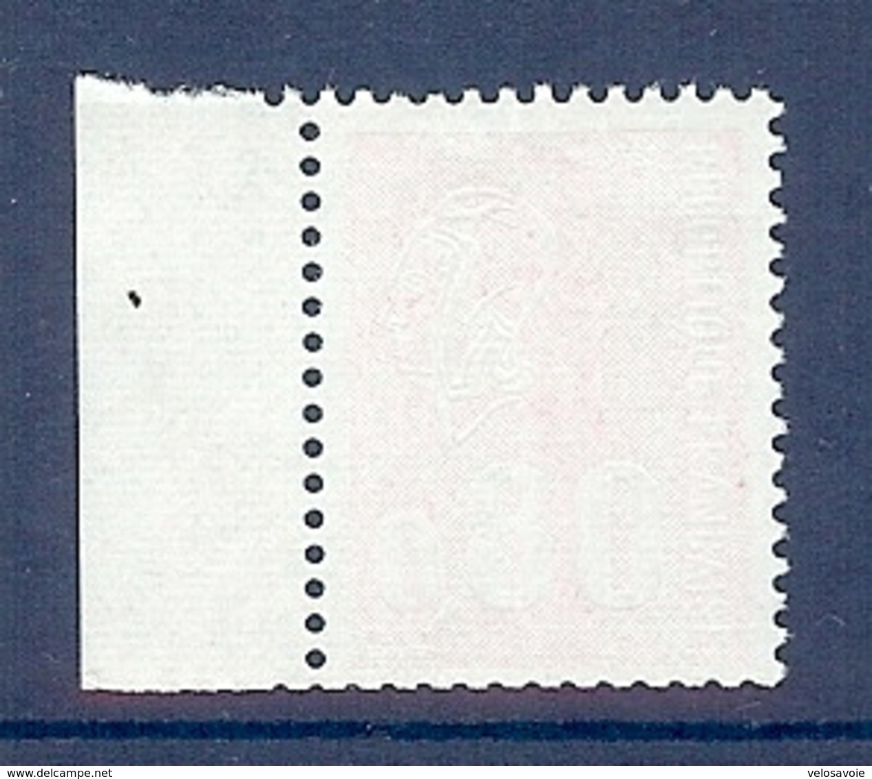 N° 1816 BEQUET 80c ROUGE IMPRESSION A SEC ** - Unused Stamps