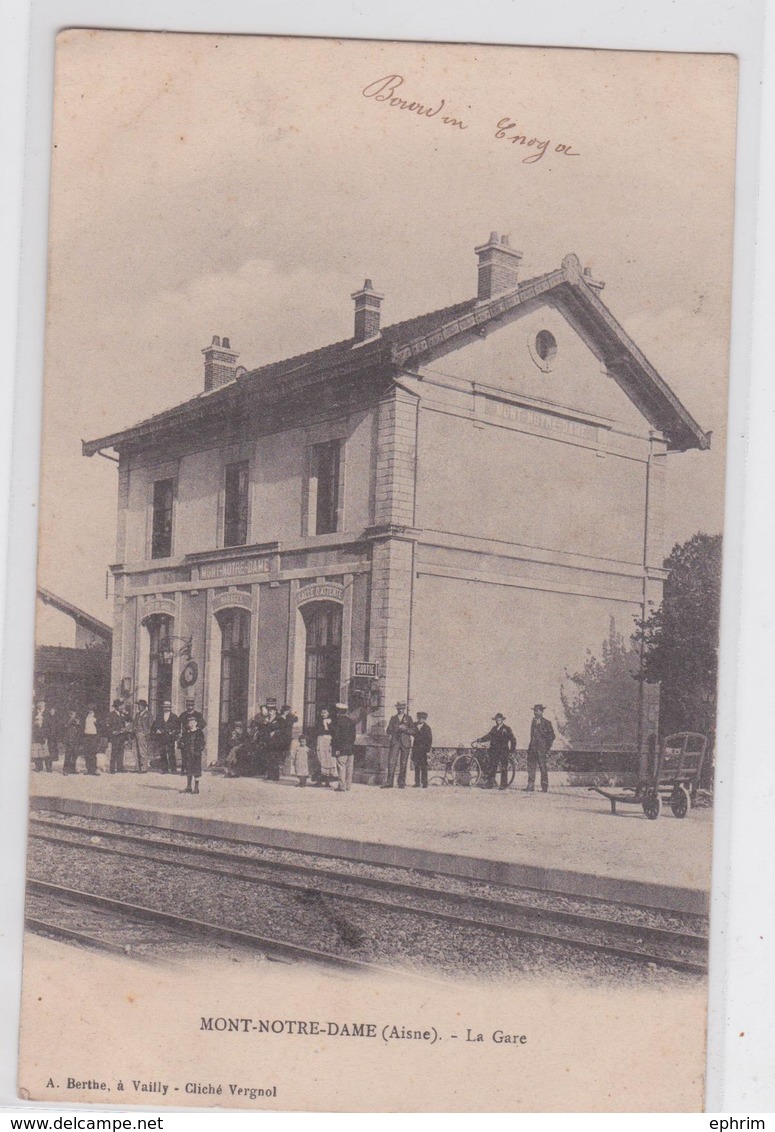 MONT-NOTRE-DAME (Aisne) - La Gare - Autres & Non Classés