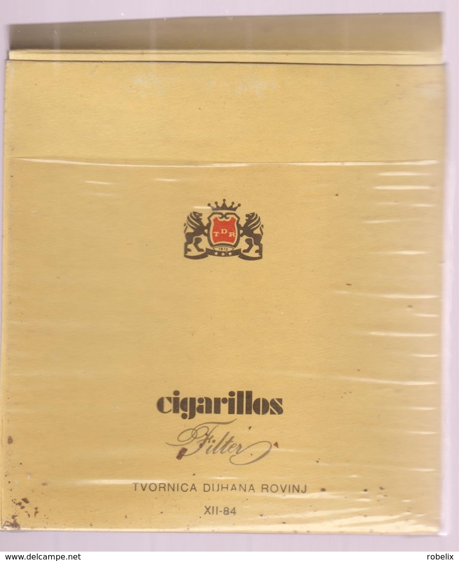 CIGARILLOS- Jugoslav( Croatian) Empty Cigarettes Carton Box - Around 1984 - Etuis à Cigarettes Vides