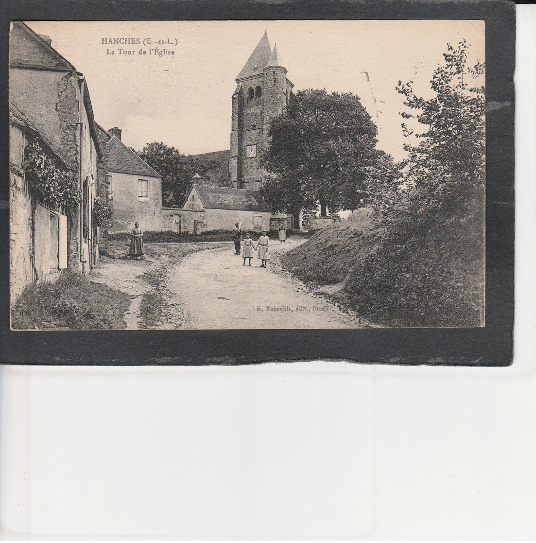 28  HANCHES -  La Tour De L' Eglise - Other & Unclassified