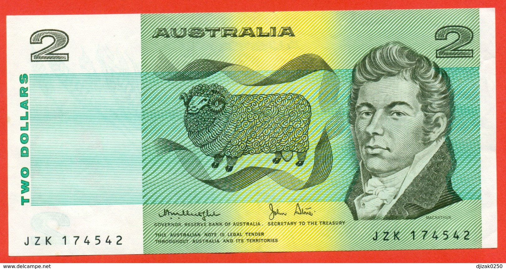Australia 1983. 2 Dollars. UNC. - 1974-94 Australia Reserve Bank (paper Notes)