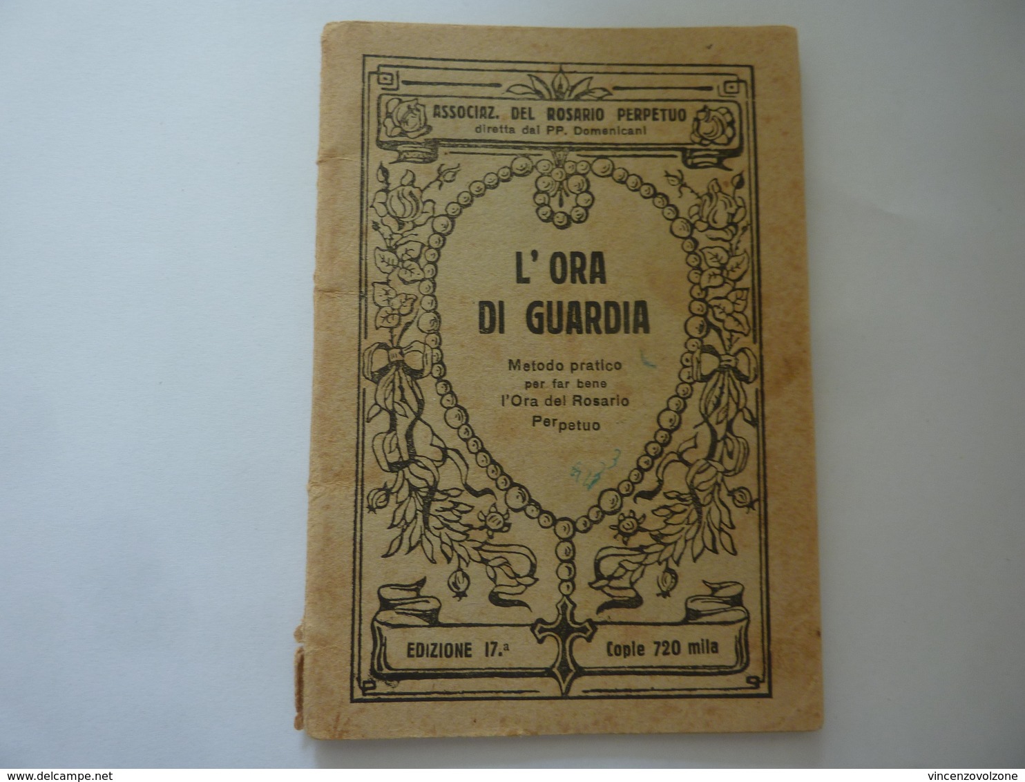 "Associazione Del Rosario Perpetuo L' ORA DI GUARDIA" Firenze, 1935 - Altri & Non Classificati