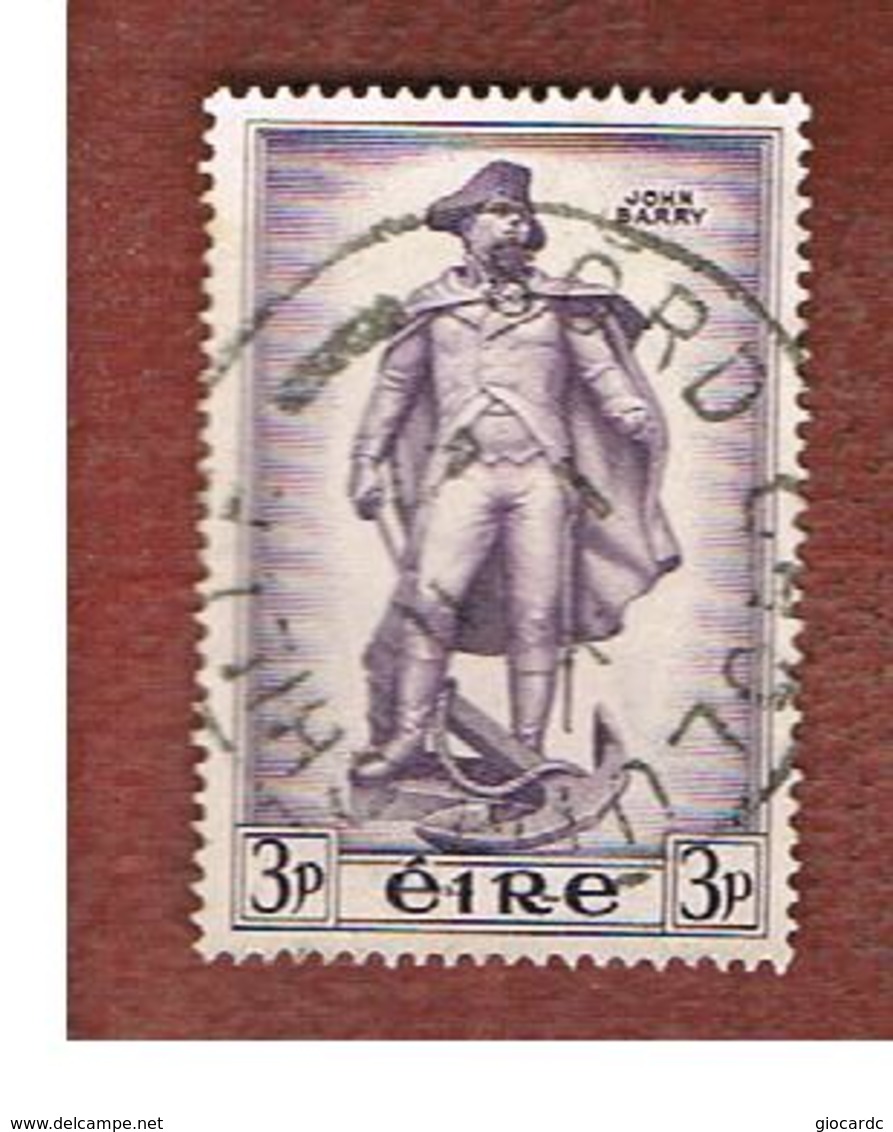 IRLANDA (IRELAND) -  SG 162   -  1956 JHON BARRY, COMMODORE   - USED - Usati