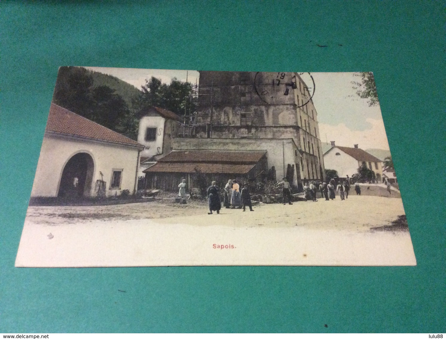 SAPOIS. Rue Animée Colorisee. CARTE RARE - Otros & Sin Clasificación