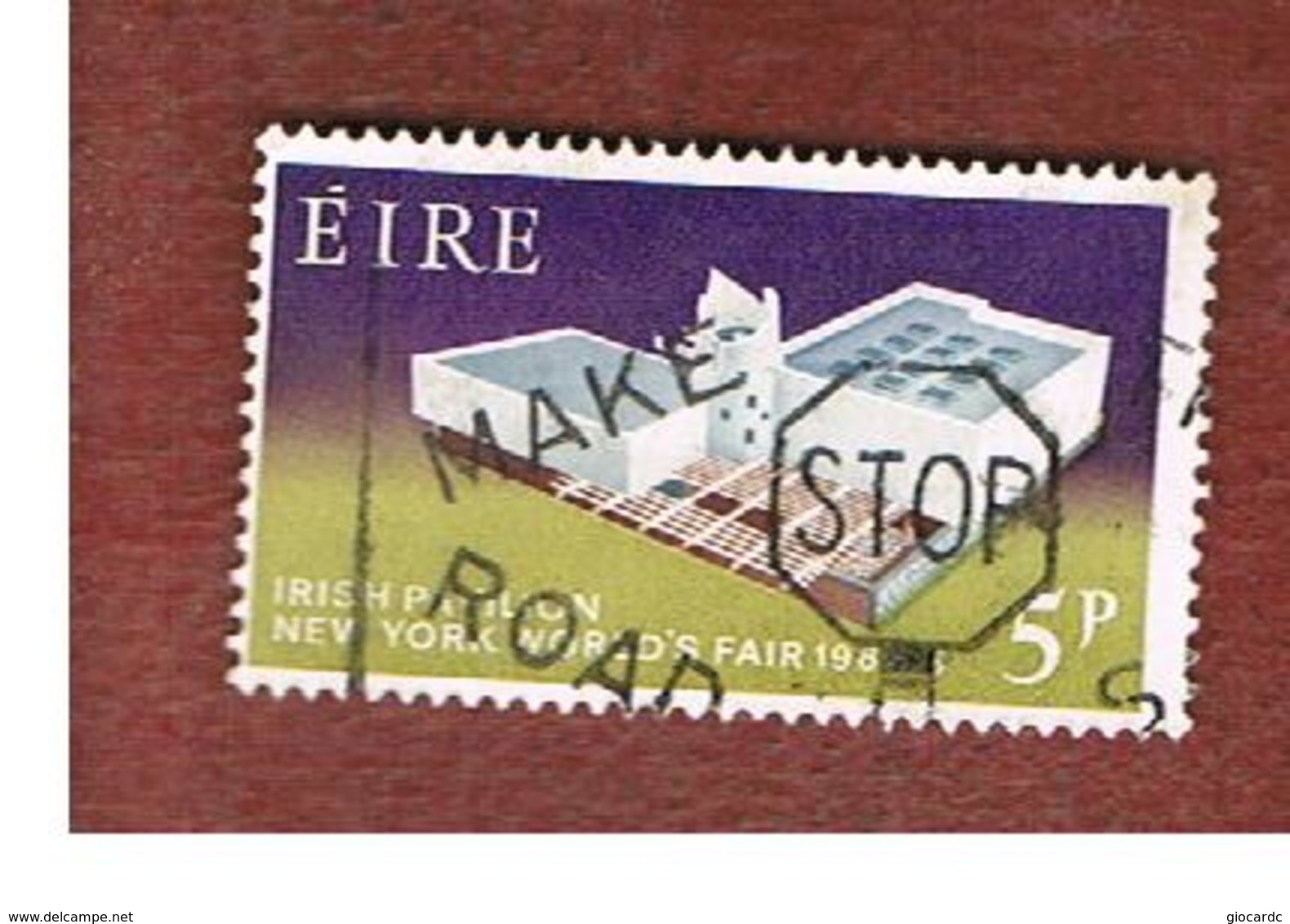 IRLANDA (IRELAND) -  SG 201   -    1964  NEW YORK WORLD' S FAIR  - USED - Usati