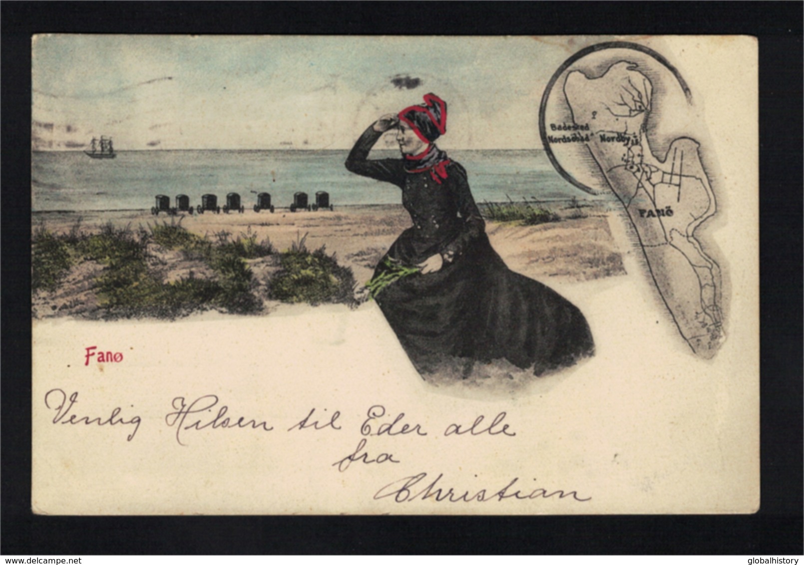 DE1990 - DENMARK - FANO - WOMAN LOOKING OVER SEA - Danemark