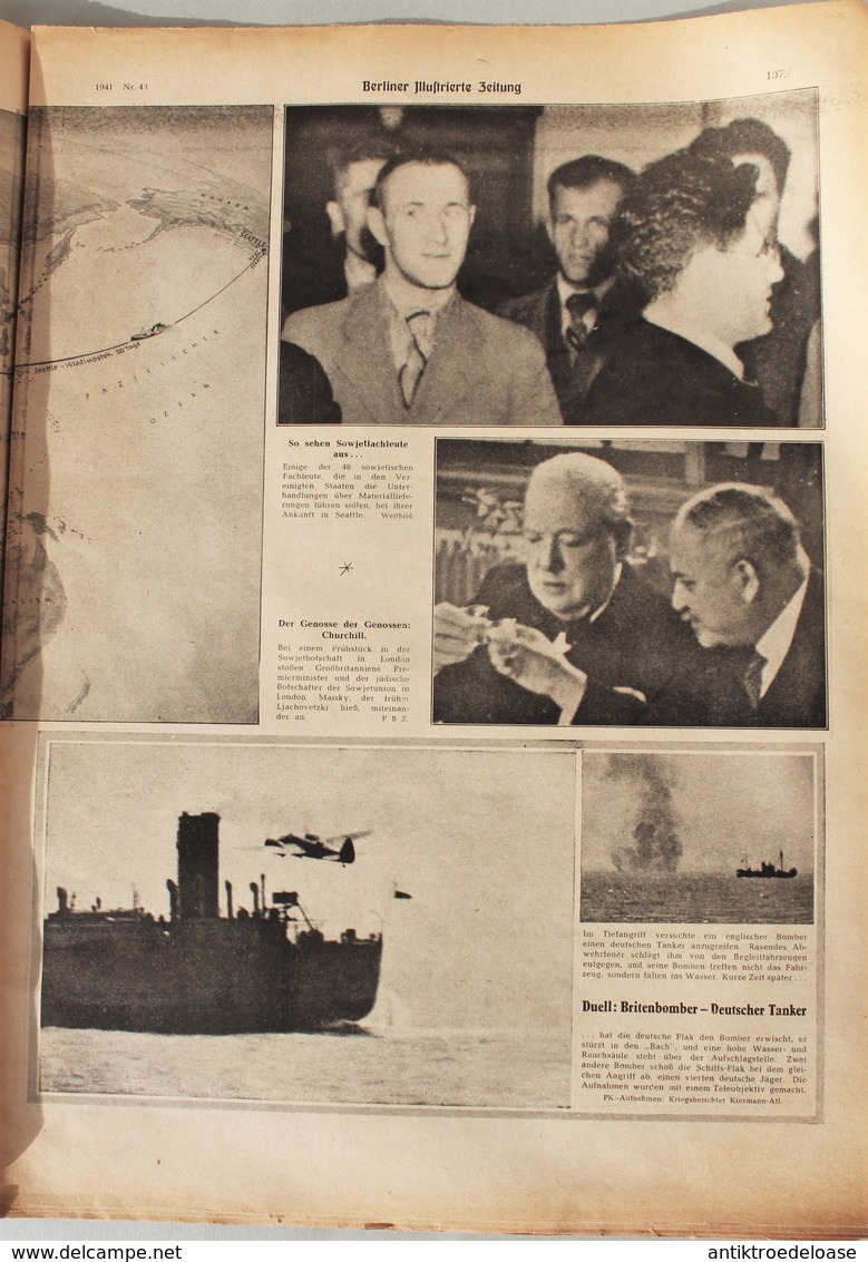 Berliner Illustrierte Zeitung 1941 Nr.43 Vernichtet, Zerschlagen, Ausgelöscht! - Duits