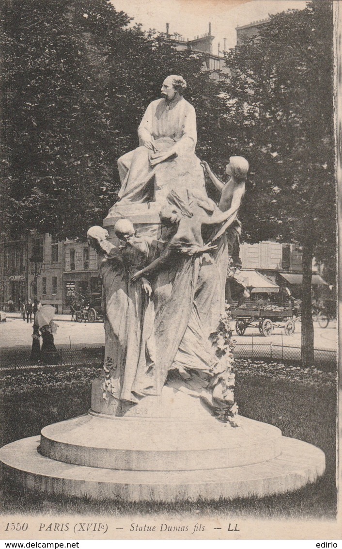 ***  75  *** PARIS  Statue De Dumas Fils - TTB  écrite - Statues