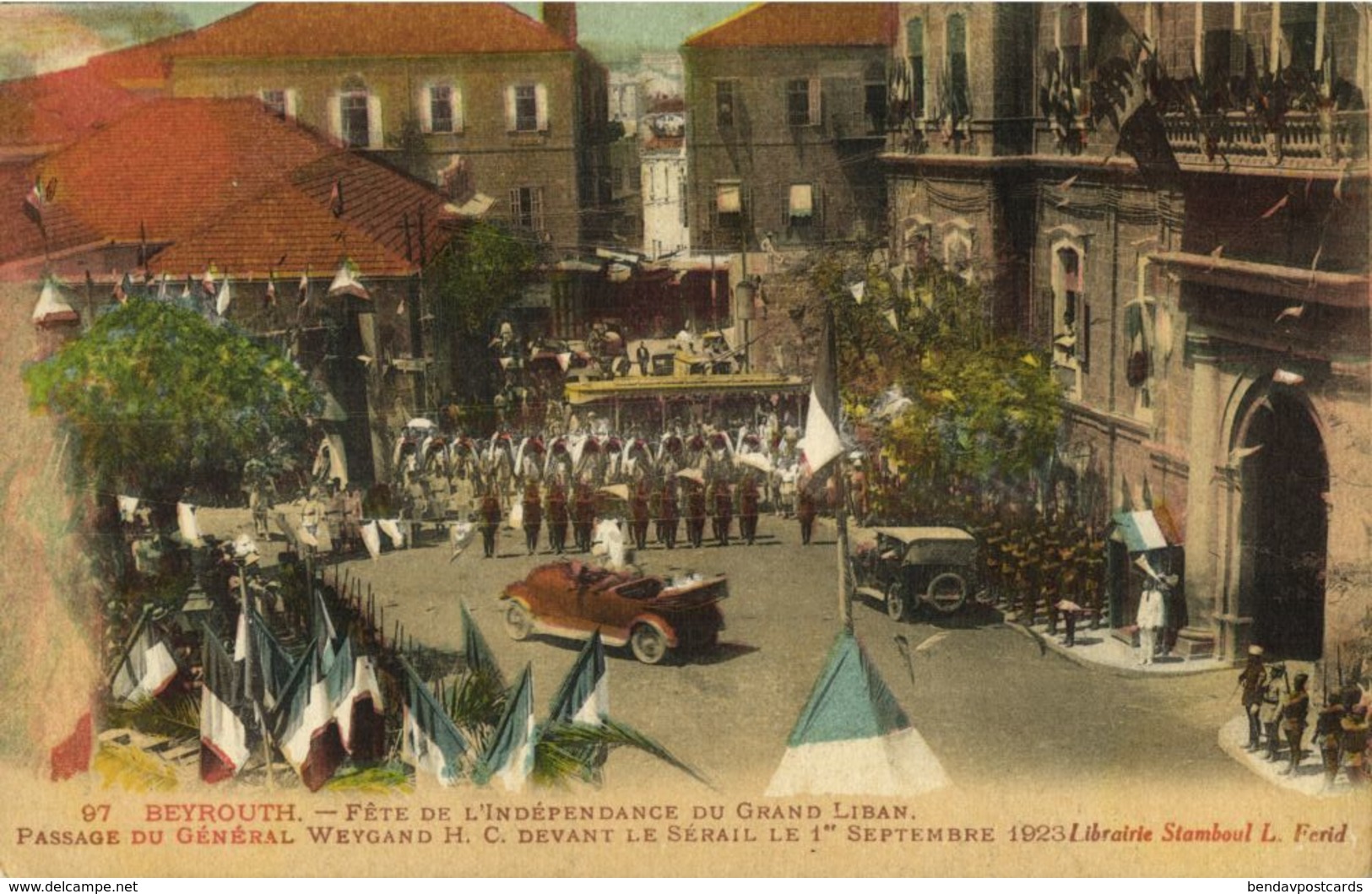 Lebanon, BEIRUT BEYROUTH بيروت‎, Independence Day, Passage General Weygand 1923 - Lebanon