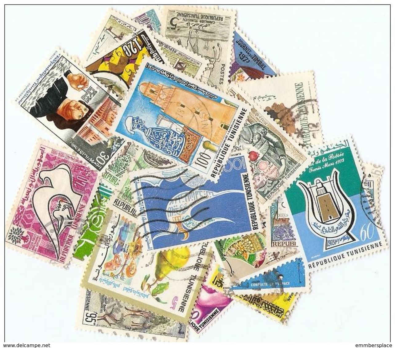 Tunisia - 1960's To 1980's Used  (24 Stamps) - Tunisia