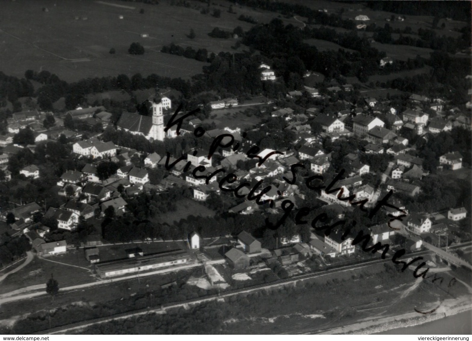 + LENGGRIES, Bayern, Seltenes Luftbild 1937, Nr. 27599, Format 18 X 13 Cm - Lenggries
