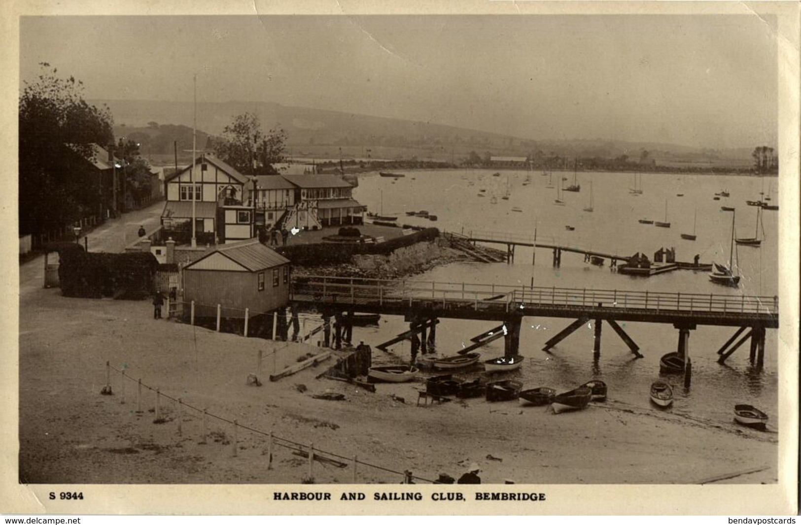 Bembridge, Isle Of Wight, Harbour And Sailing Club (1920s) RPPC - Other & Unclassified