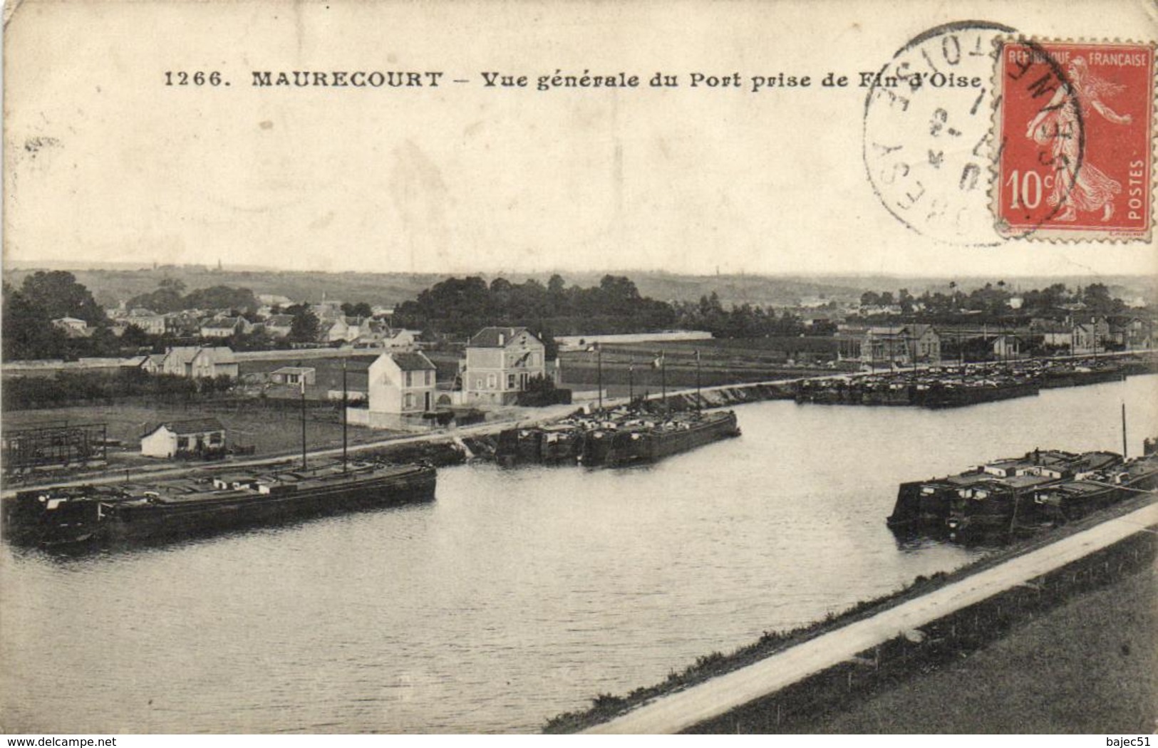 1 Cpa Maurecourt - Vue Générale Du Port - Maurecourt