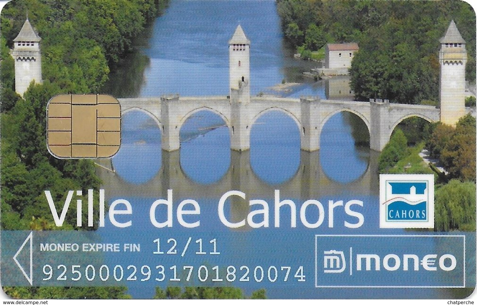 CARTE A PUCE CHIP CARD MONEO STATIONNEMENT CAHORS 46 LOT  LUXE - Monéo