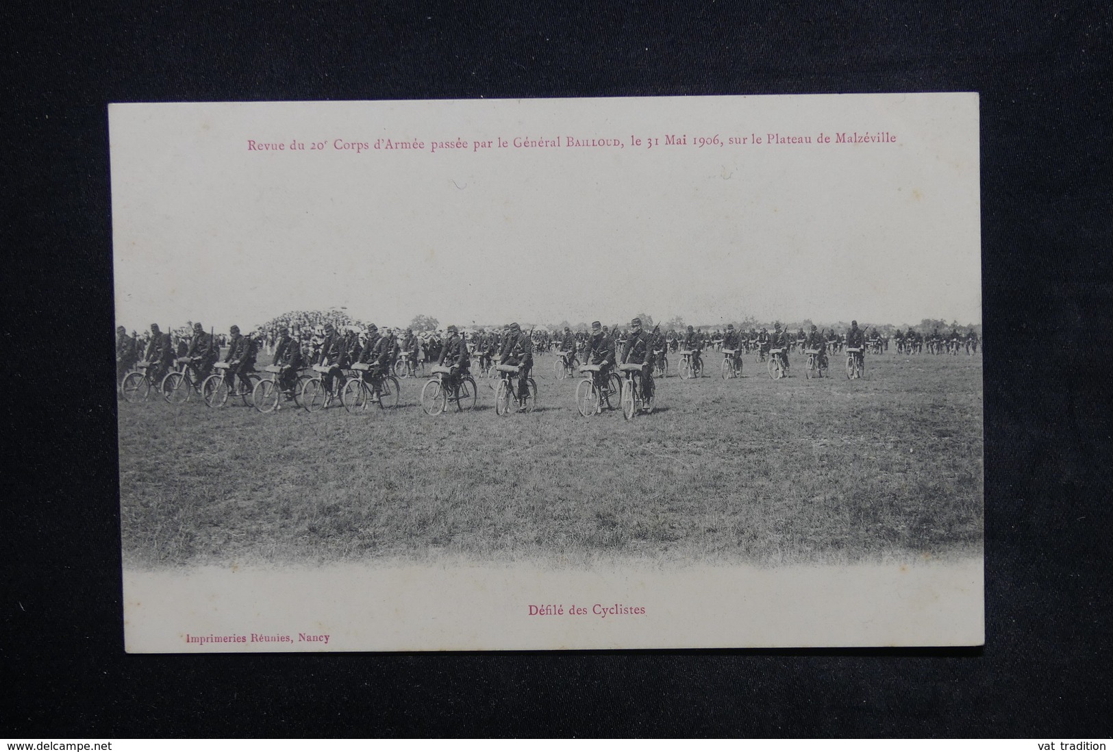 MILITARIA - Carte Postale - Revue Du 20ème Corps D 'Armées  En 1906 , Soldats à Bicyclettes - L 24061 - Manoeuvres