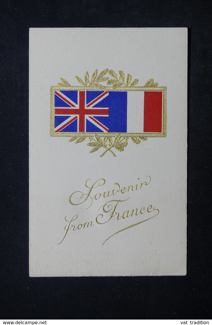 MILITARIA - Carte Postale - Drapeaux Franco / Anglais - L 24067 - Patriotiques