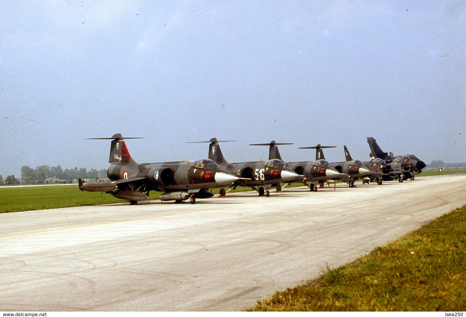 DIAPOSITIVA / SLIDE AEREO  LOCKHEED F 104 + FIAT G91 E TORNADO - Diapositivas