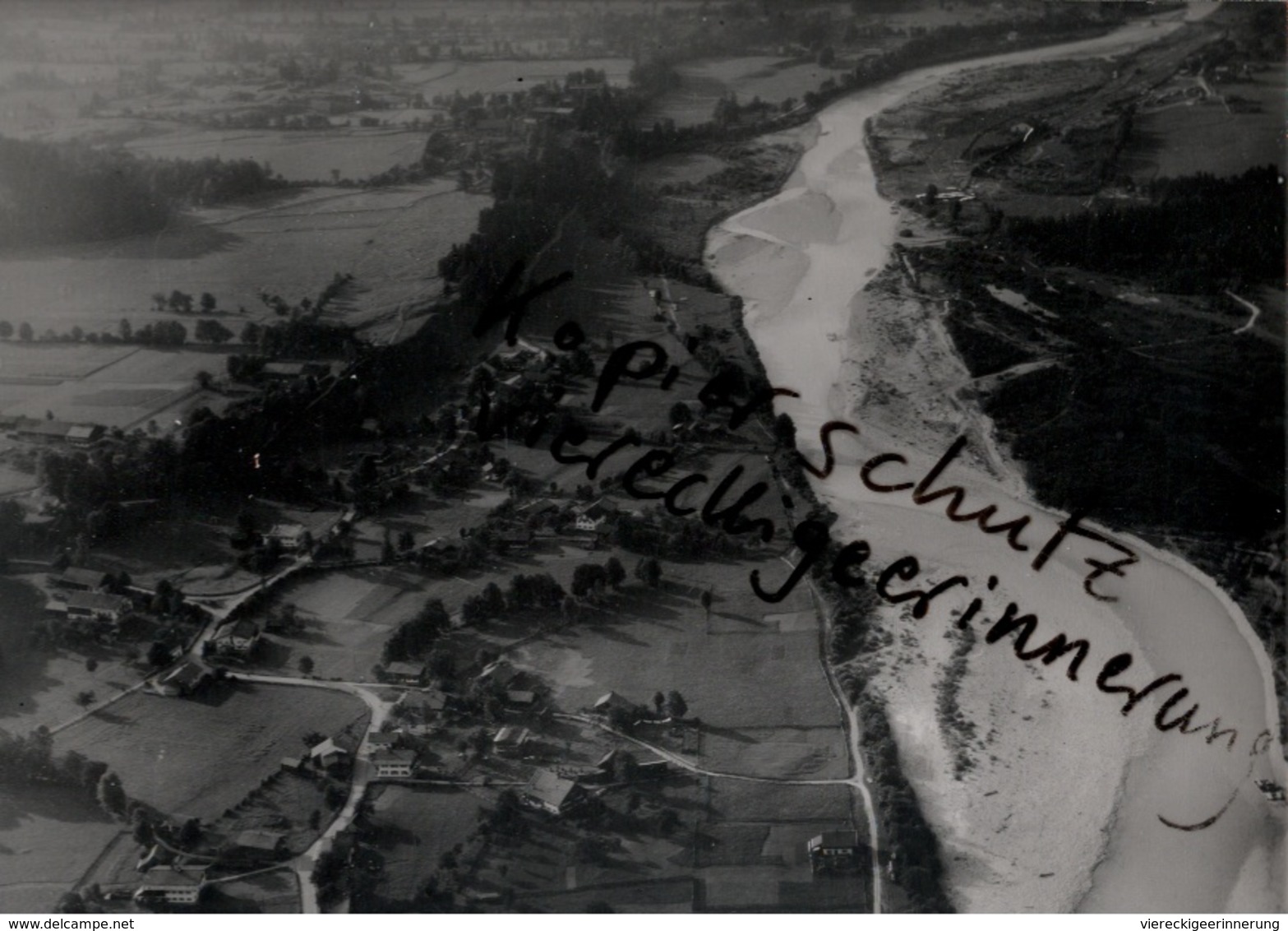 + LENGGRIES Wegscheid,Isar, Bayern, Seltenes Luftbild 1937, Nr. 27593, Format 18 X 13 Cm - Lenggries