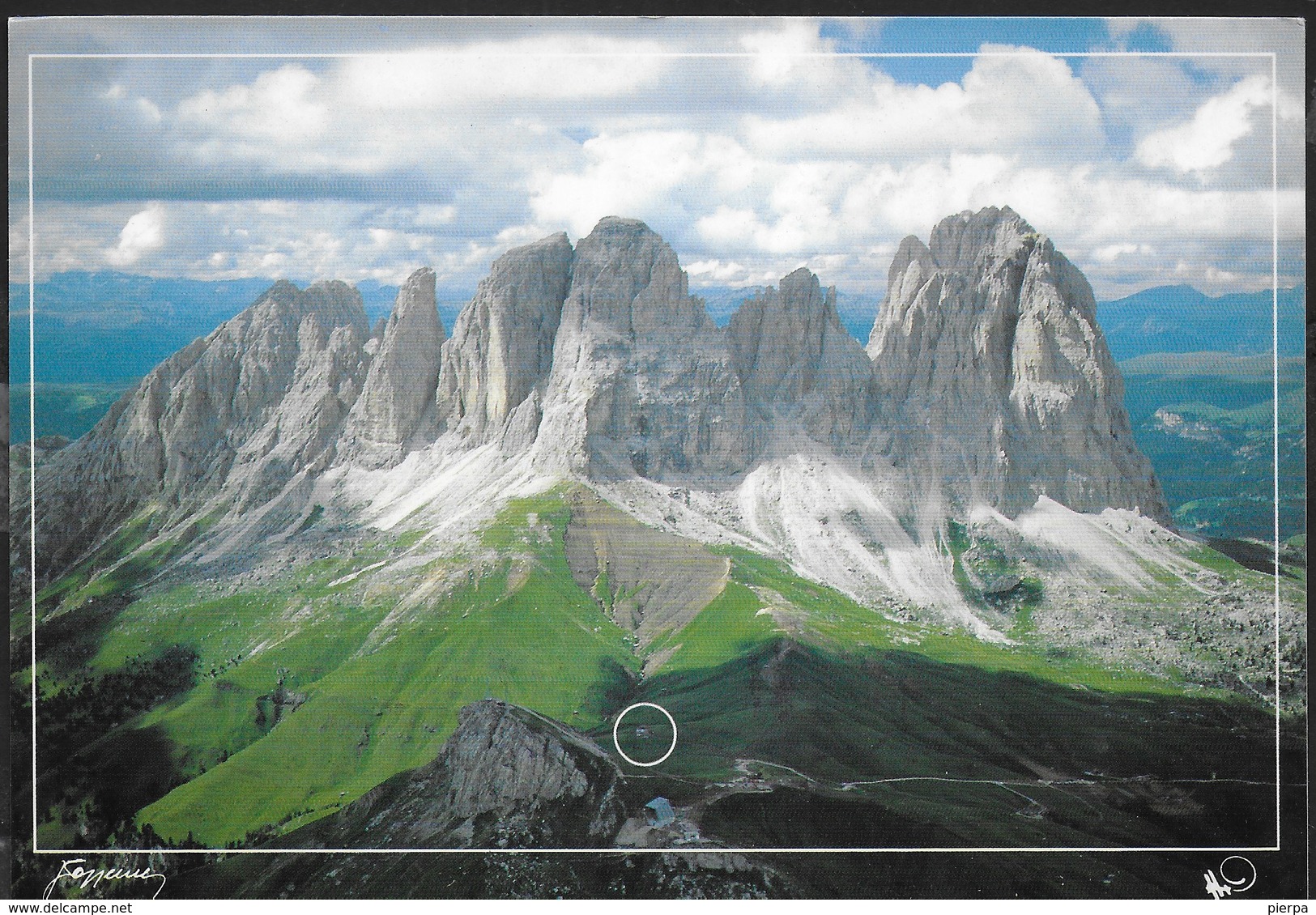 RIFUGIO FRIEDERICH-AUGUST - PASSO SELLA (TN) - TIMBRO RIFUGIO - FORMATO 16,50X11,50 - NON VIAGGIATA - Alpinisme