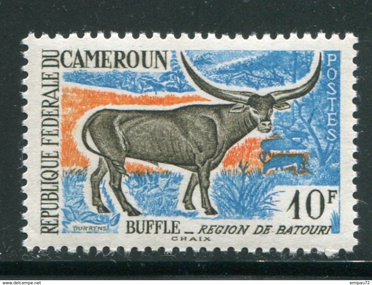 CAMEROUN- Y&T N°348- Neuf Sans Charnière ** (buffle) - Cameroun (1960-...)