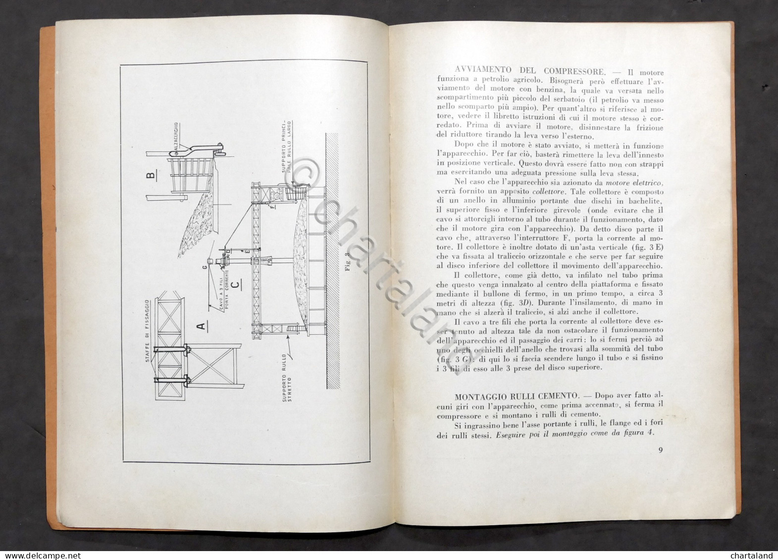 Agraria Silos Frigeri Con Compressore Meccanico - Istruzioni Montaggio 1950 Ca. - Non Classificati