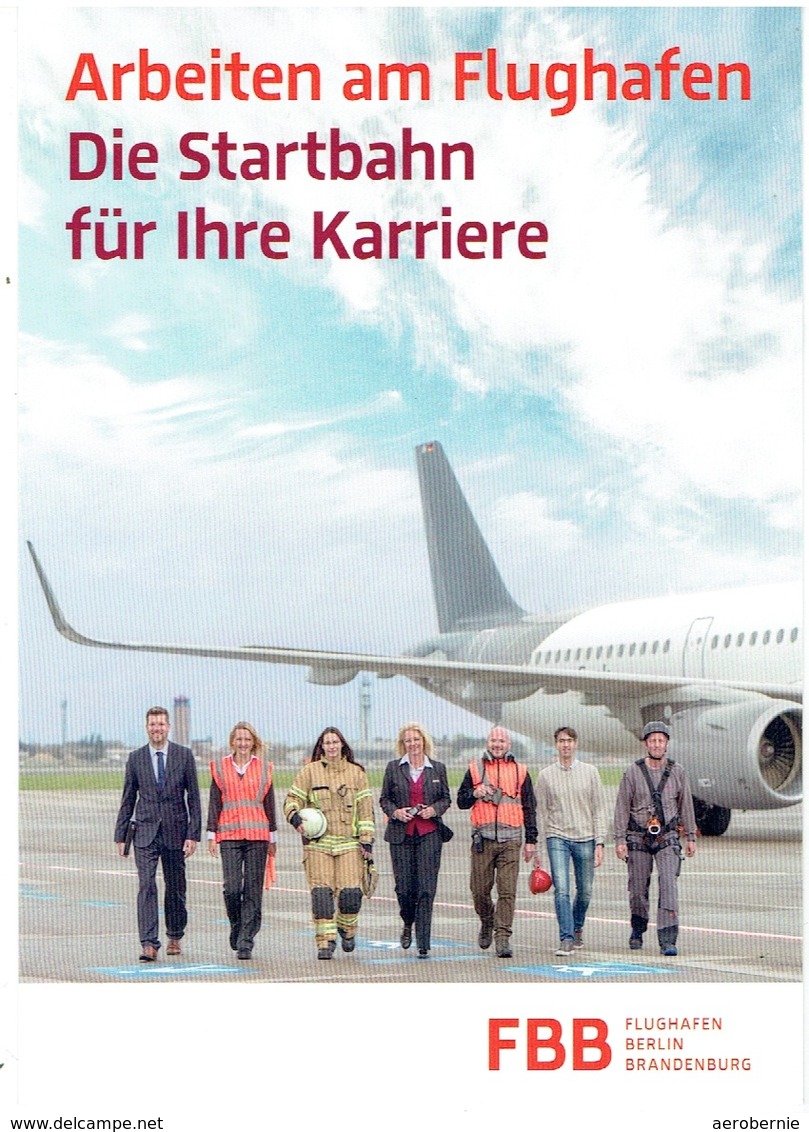 Werbekarte FBB - Flughafen Berlin-Brandenburg / Arbeiten Am Flughafen - Aerodrome