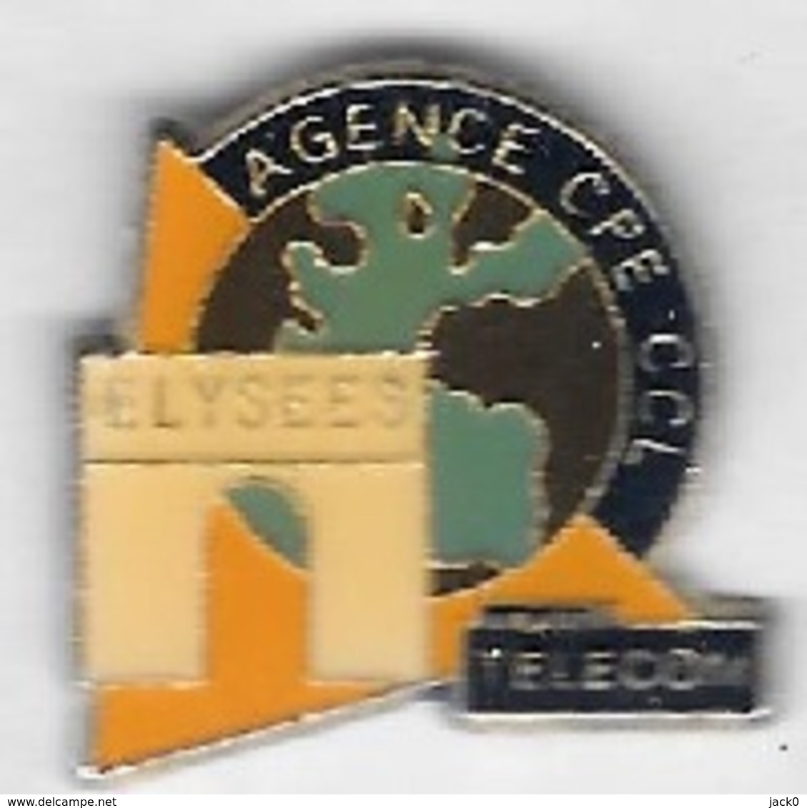 Pin's  France  Télécom  AGENCE  C P E  C C L  ELYSEES - France Telecom