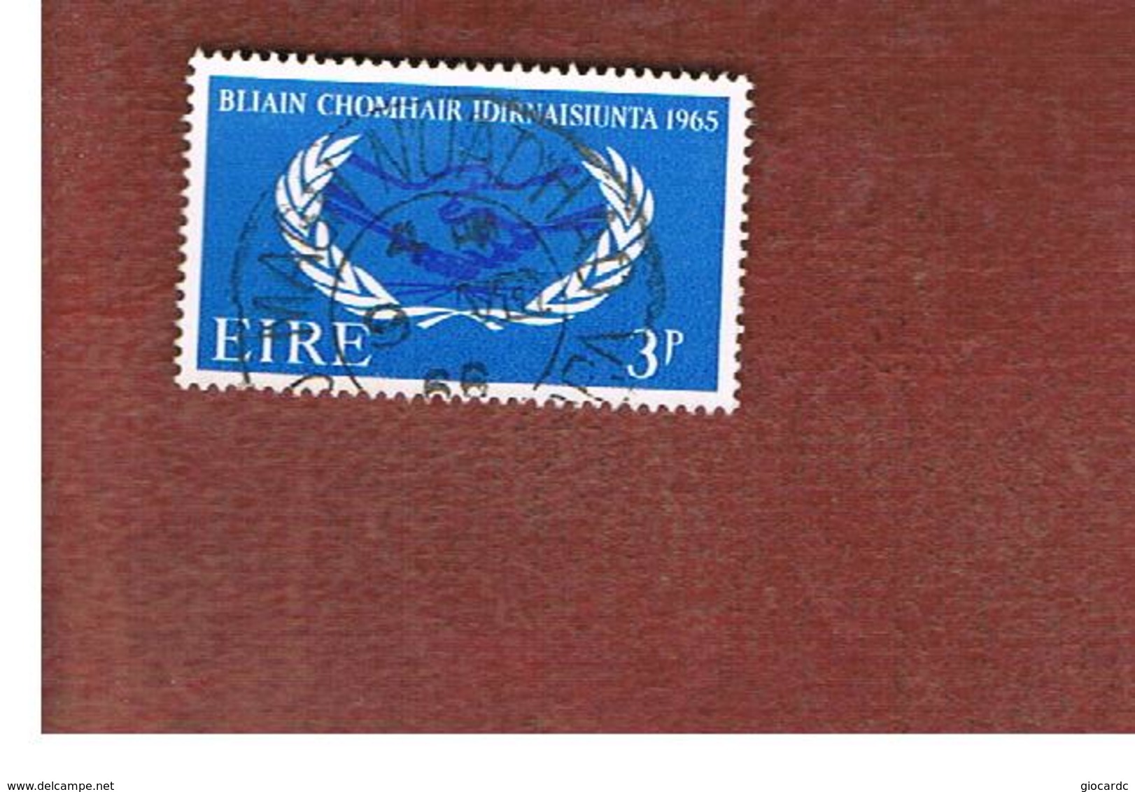 IRLANDA (IRELAND) -  SG 209   -    1965 INT. CO-OPERATION YEAR   - USED - Usati