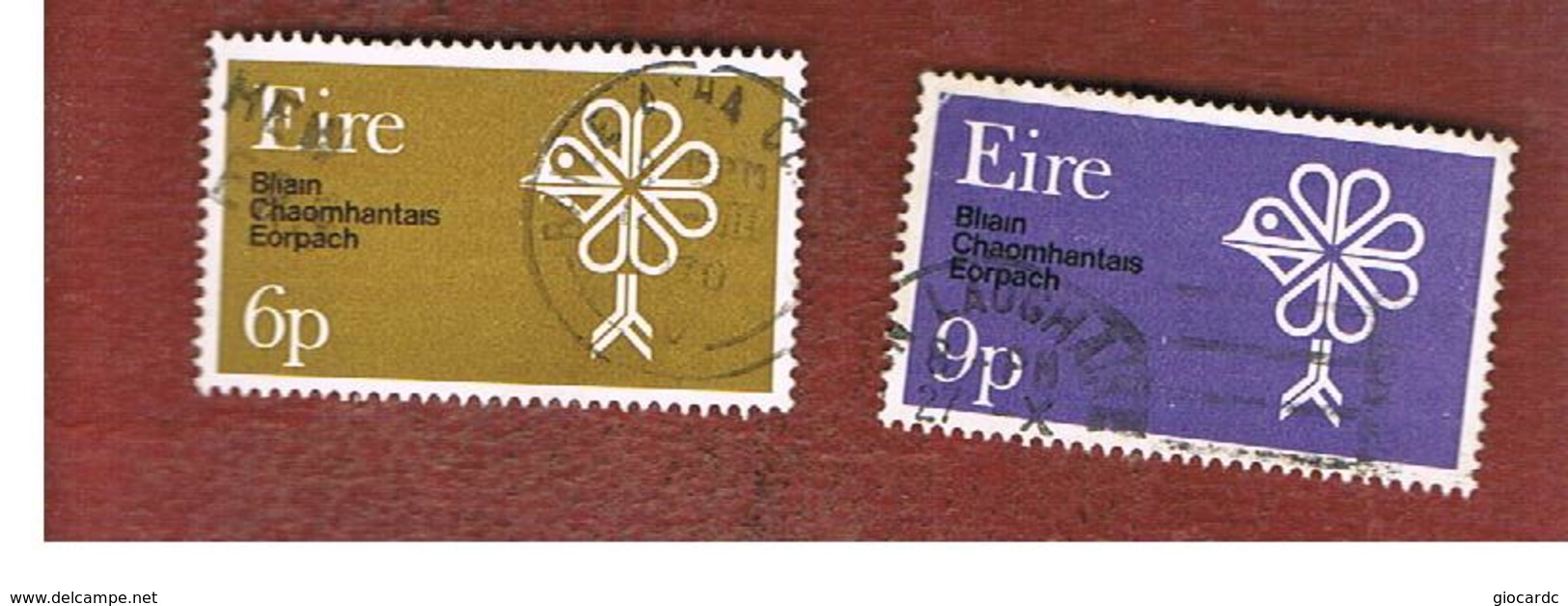 IRLANDA (IRELAND) -  SG 274.275   -    1970  EUROPEAN CONSERVATION YEAR  (COMPLET SET OF 2)   - USED - Usati