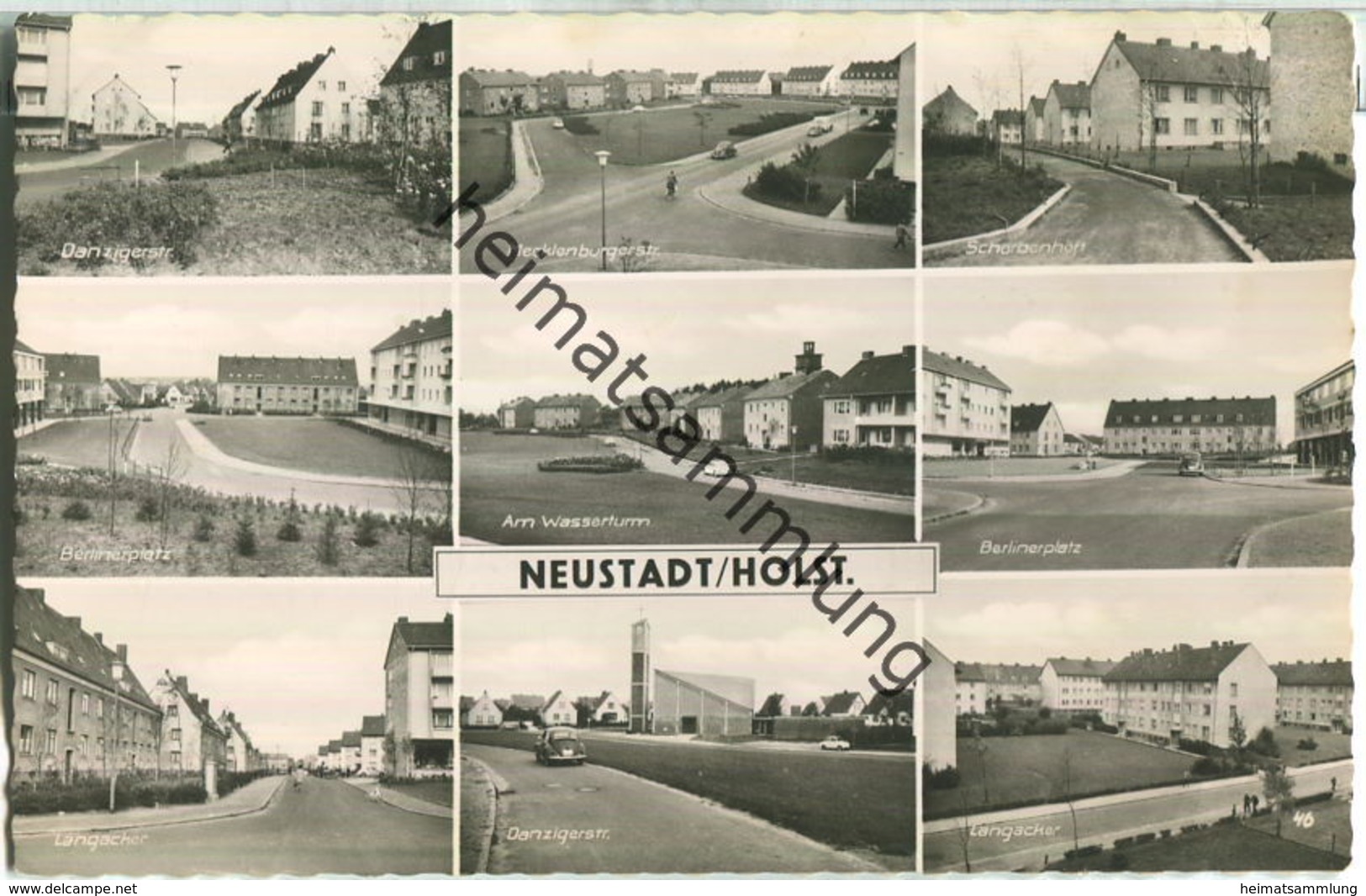 Neustadt In Holstein - Danzigerstraße - Foto-Ansichtskarte - Verlag Ferd. Lagerbauer & Co. Hamburg - Neustadt (Holstein)