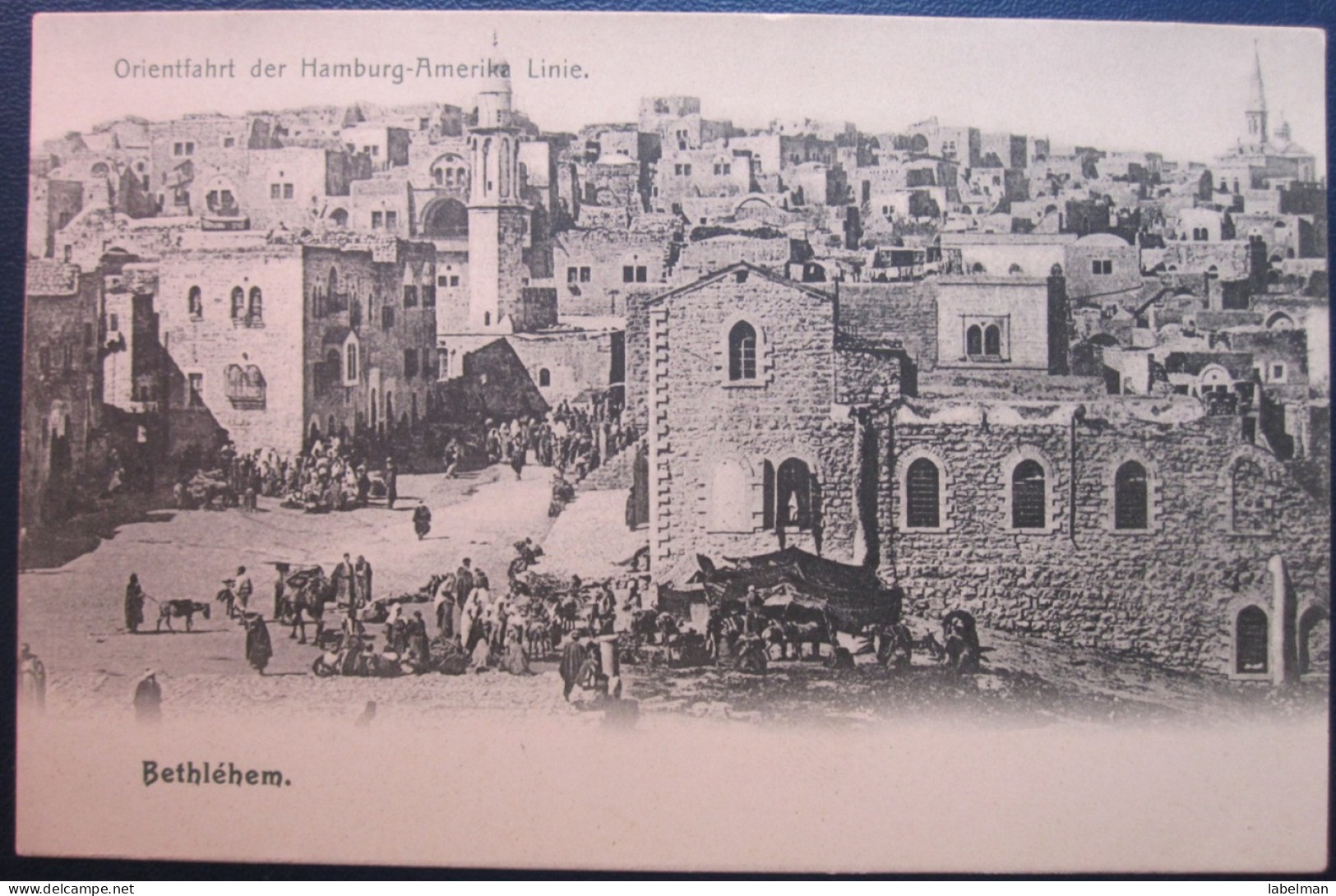 HAMBURG AMERIKA FAHRT ORIENT 1904 JERUSALEM ISRAEL PALESTINE 1898 POSTCARD PC CP AK CARTE POSTALE ANSICHTSKARTE CARTOLIN - Amberg