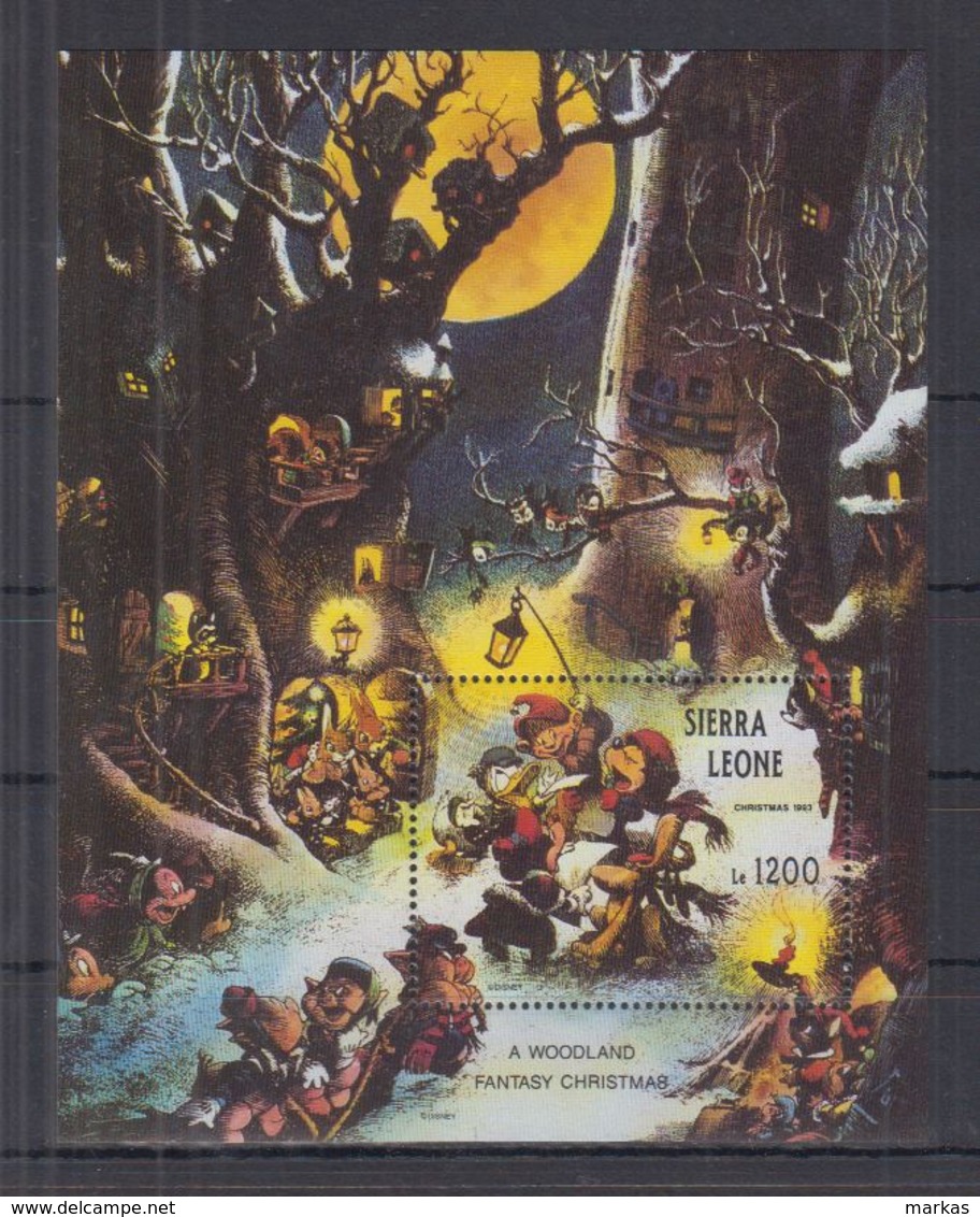 A219. Sierra Leone - MNH - Cartoons - Disney's - Characters - Christmas - Disney