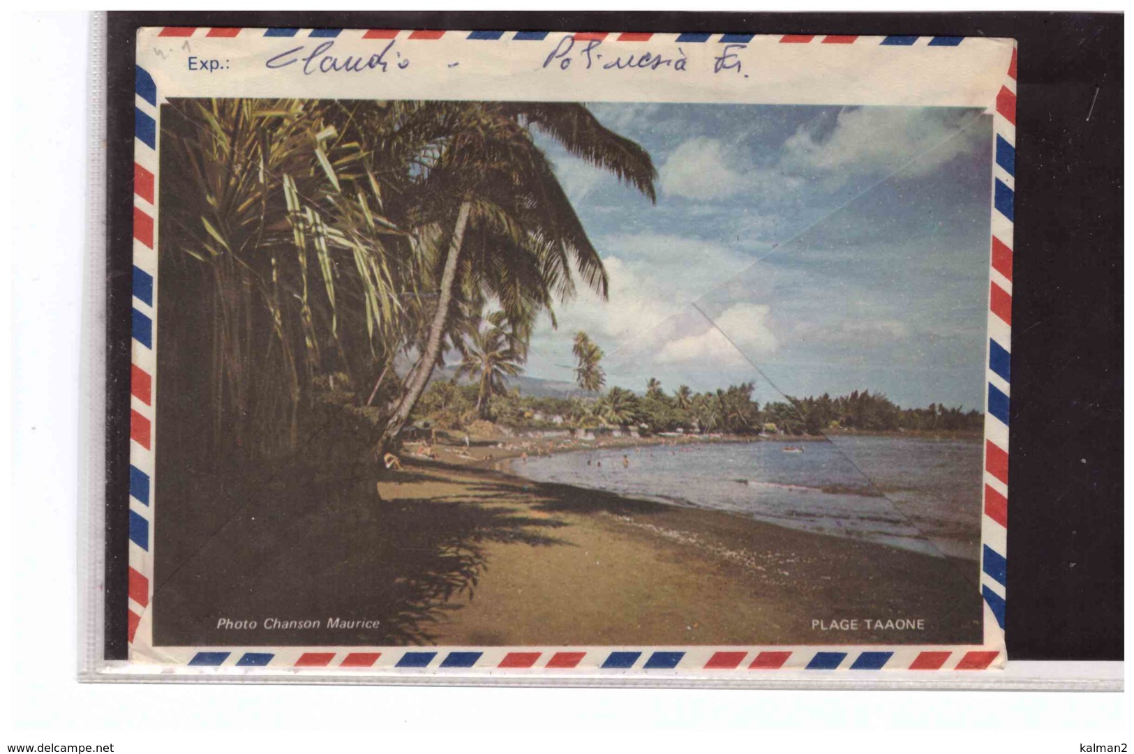 TEM6201   -   POLINESIA FRANCESE STORIA POSTALE    /   AIR MAIL LETTER   PAPEETE  16.3.1979 - Brieven En Documenten