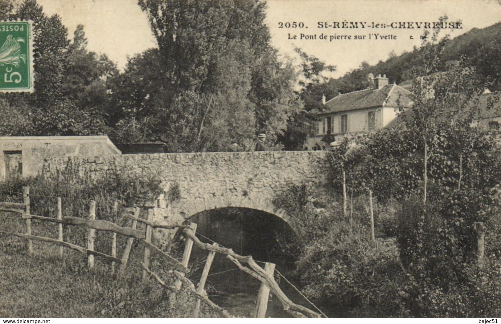 1 Cpa  Saint Rémy Les Chevreuse - Le Pont De Pierre Sur L'yvette - St.-Rémy-lès-Chevreuse