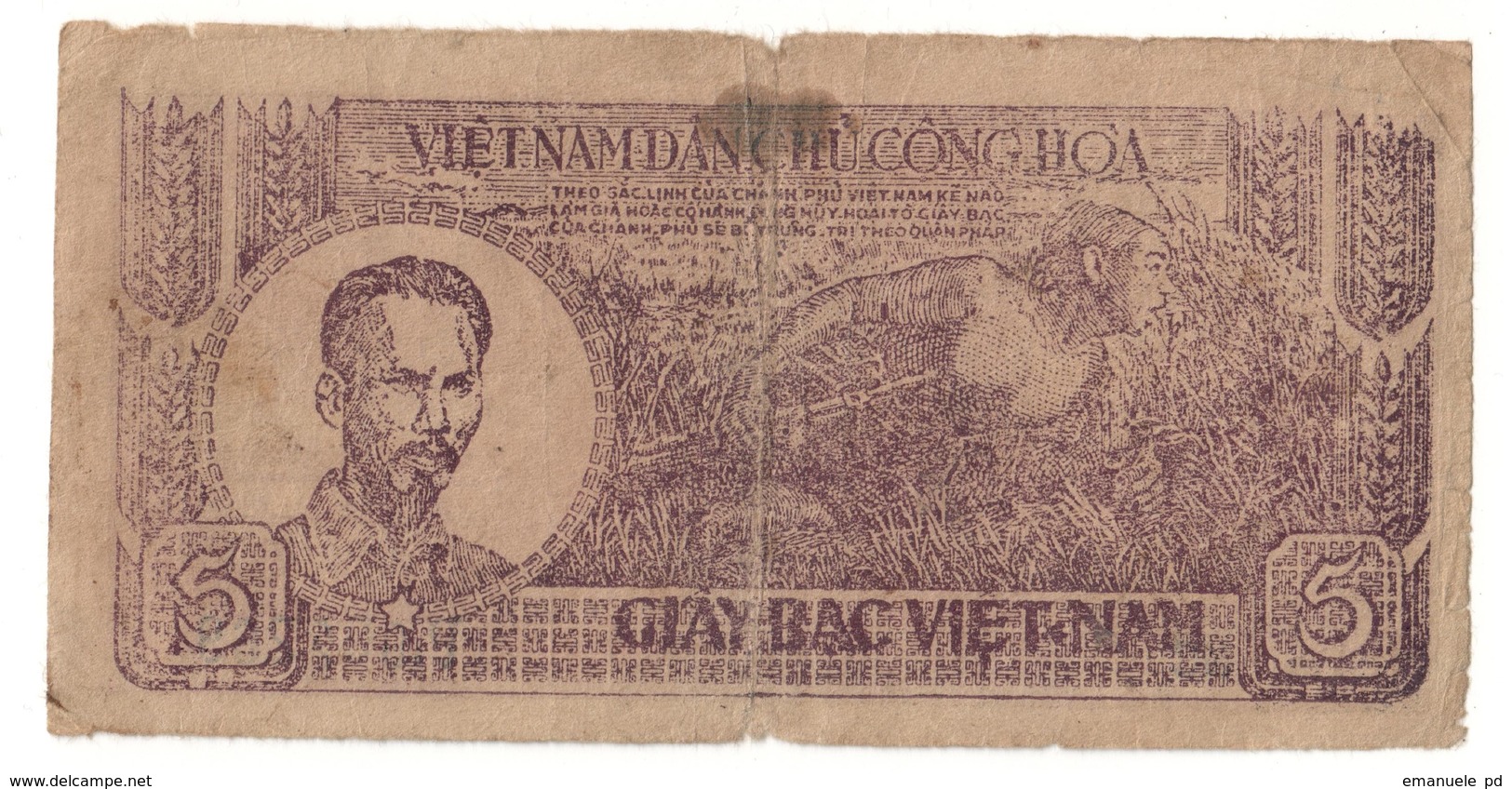 Vietnam 5 Dong 1948 - Vietnam